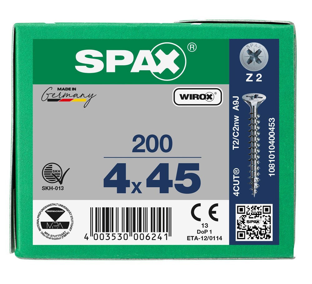 spaanplaatschroef wirox spax-6