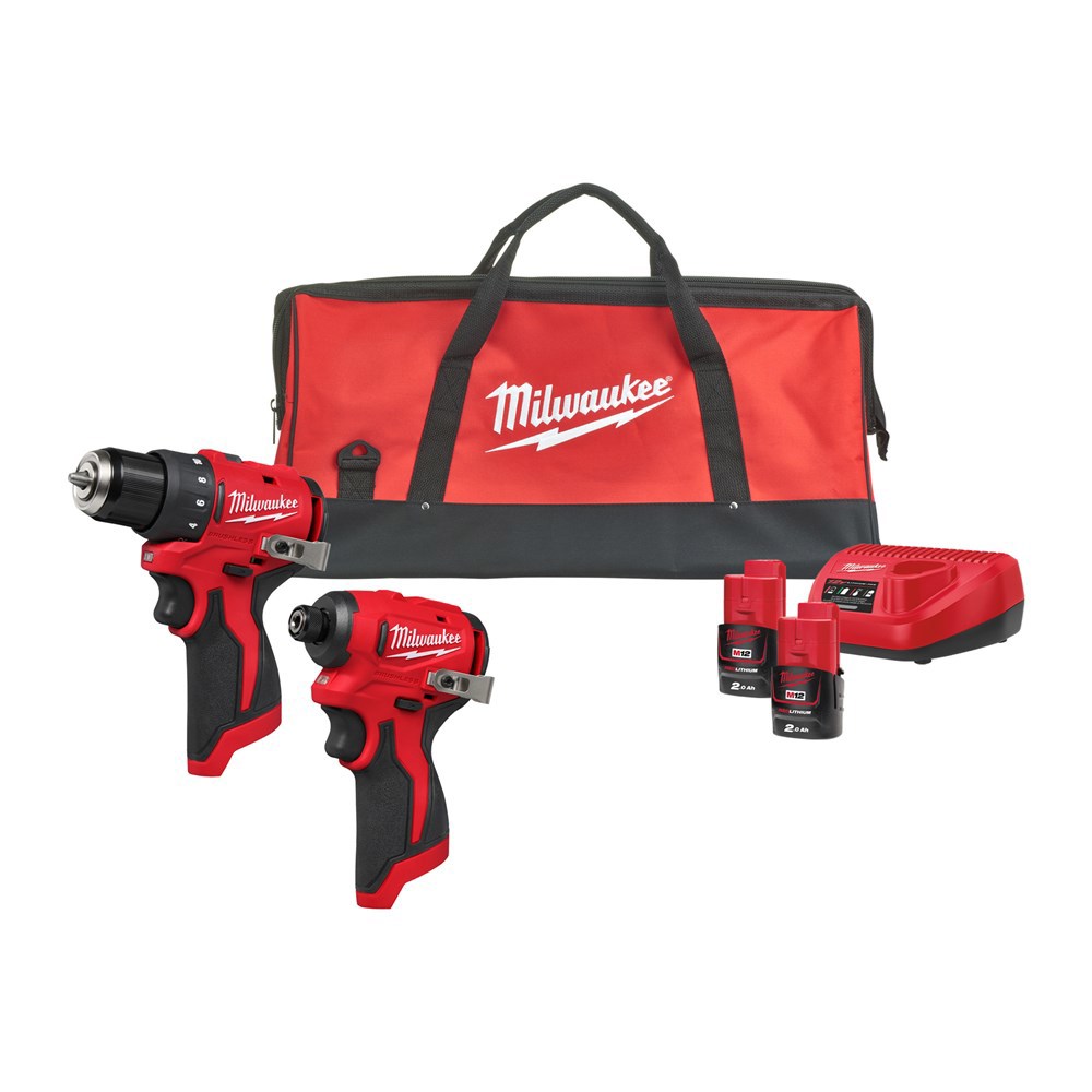 Accu Combiset Milwaukee 2.0Ah/12.0V - M12 BLPP2D-202B 12.0V