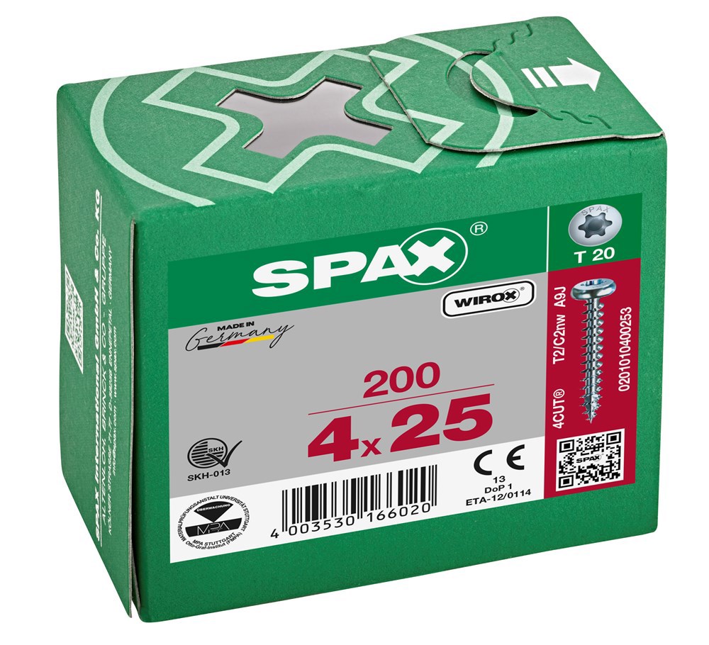 spaanplaatschroef wirox spax-4