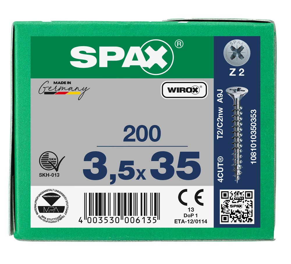 spaanplaatschroef wirox spax-6