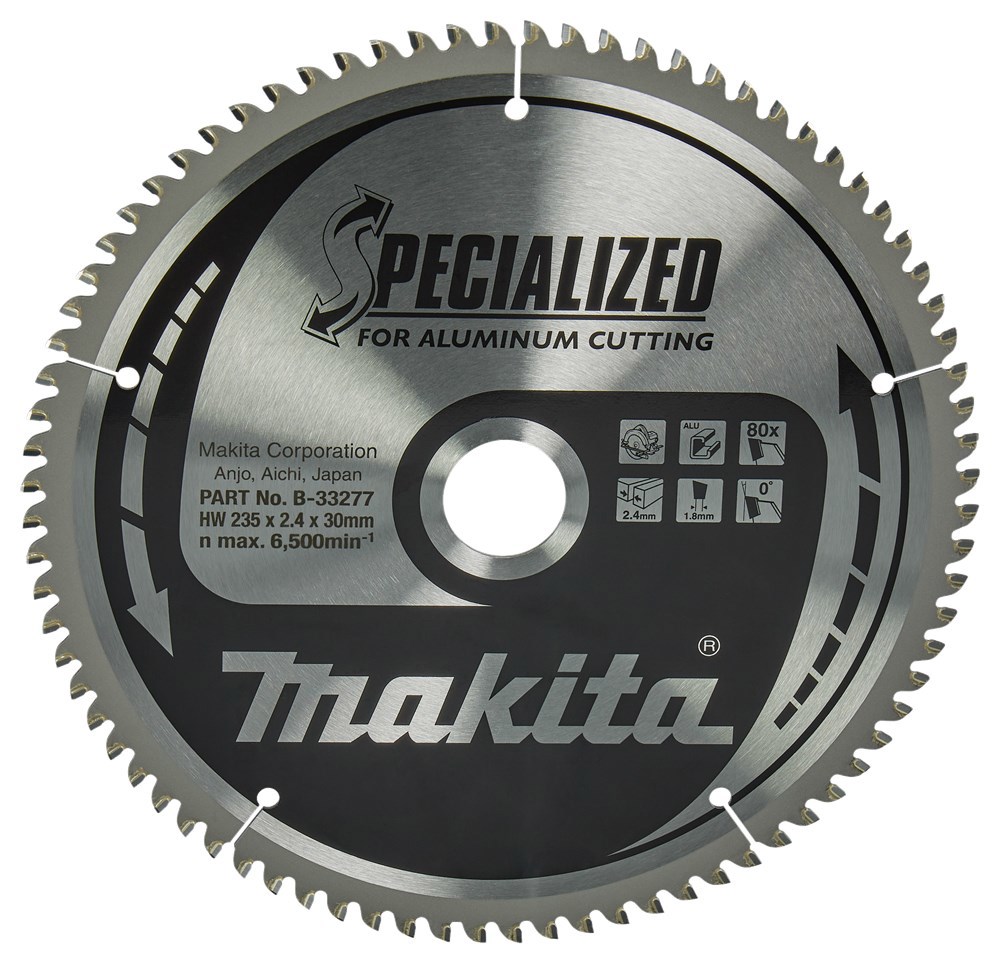 Cirkelzaagblad Hm Makita - 235X2.4X30MM 80T TCG