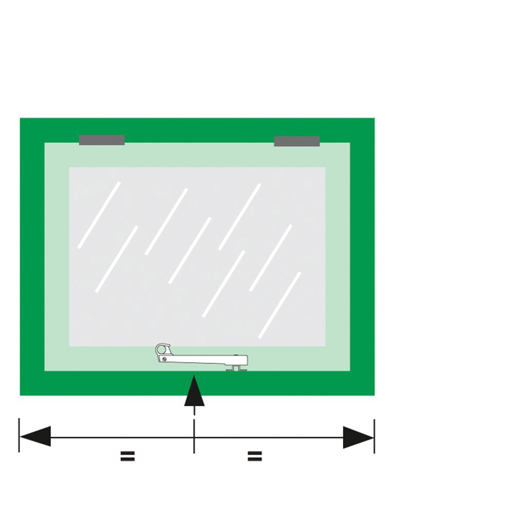 combi-raamuitzetter rvs/zwart axa-3