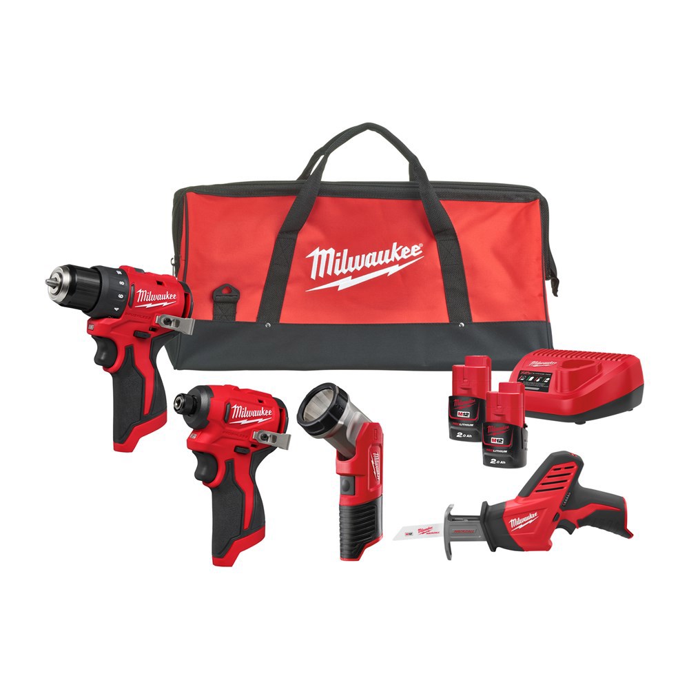 Accu Combiset Milwaukee 2.0Ah/12.0V - M12 BLPP4A-202B 12.0V