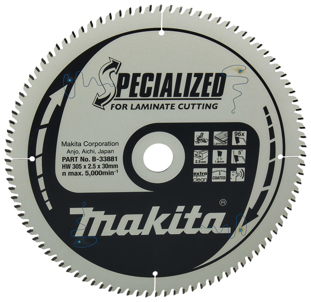 Cirkelzaagblad Hm Makita - 305X2.5X30MM 96T TCG