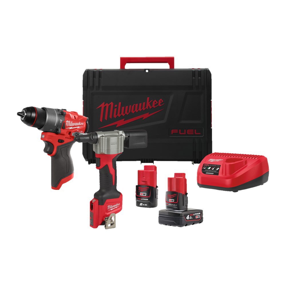 Accu Combiset Milwaukee 4.0Ah/12.0V - M12 FPP2D2-422X 12.0V