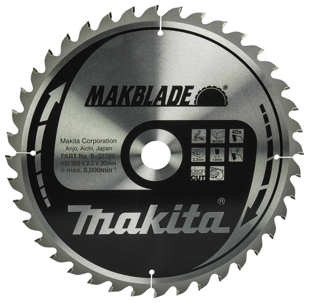 Cirkelzaagblad Hm Makita - 305X2.3X30MM 40T ATB