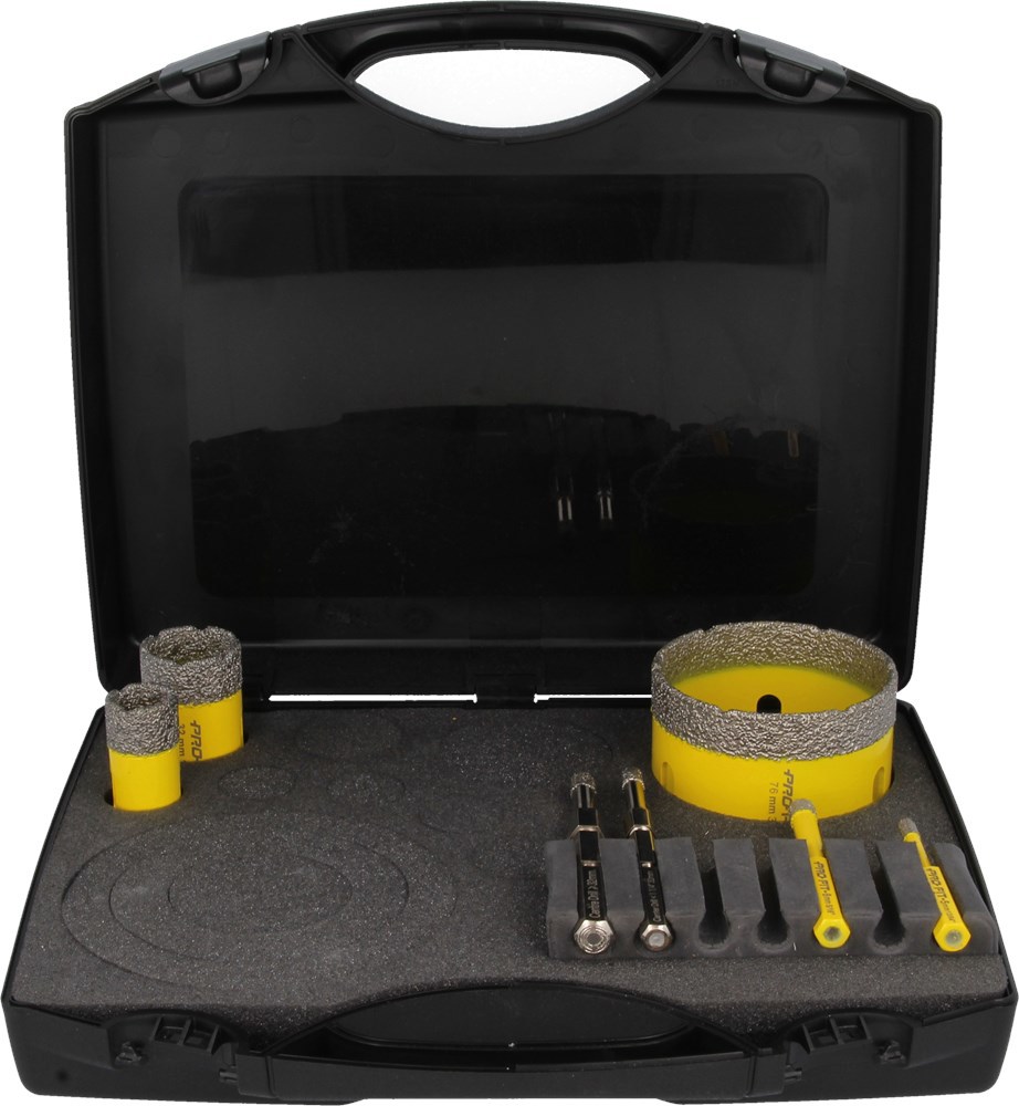 Diamantborenset Diamond Dry Profit - 3-DELIG Ø6-8-10MM HEX 8MM