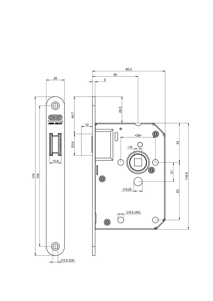 magneetslot insteek loop nemef-4