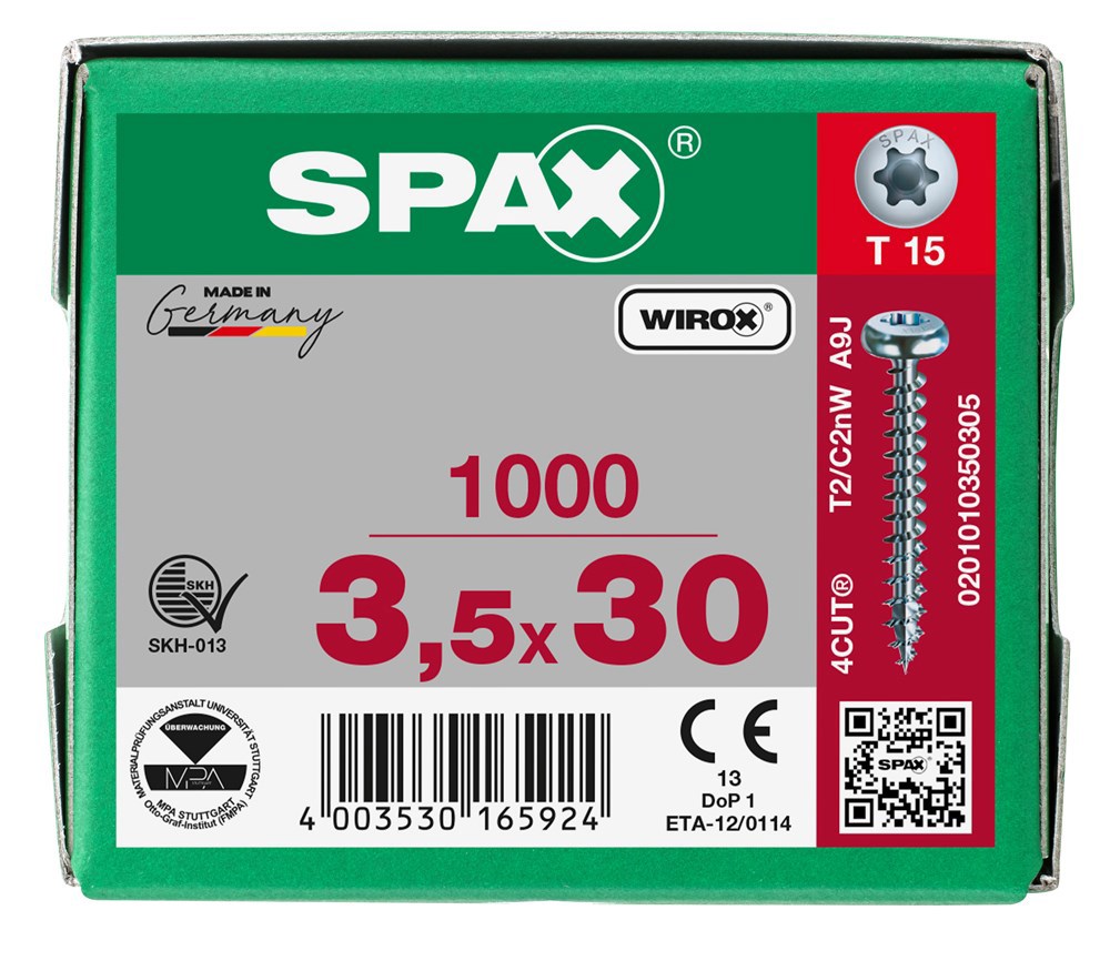 spaanplaatschroef wirox spax-6