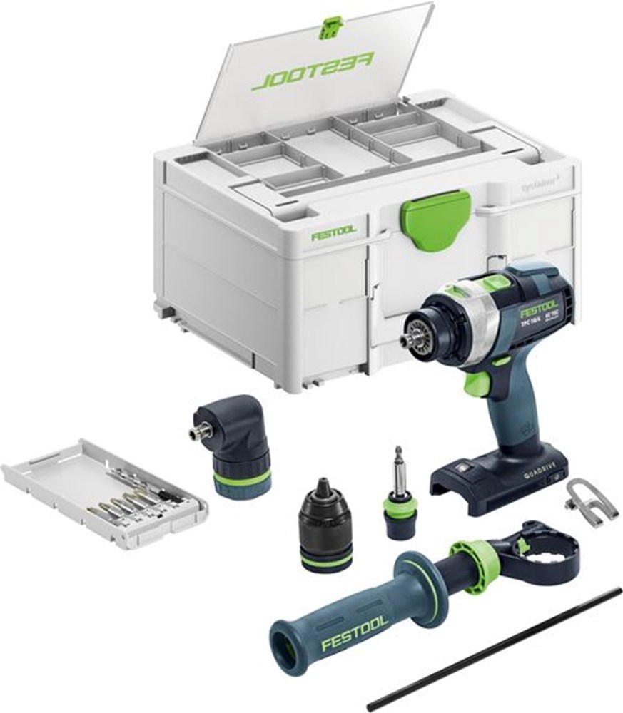 Accu Klopboor-/ Schroefmachine Festool - TPC18/4 I-BASIC-SET 18.0V