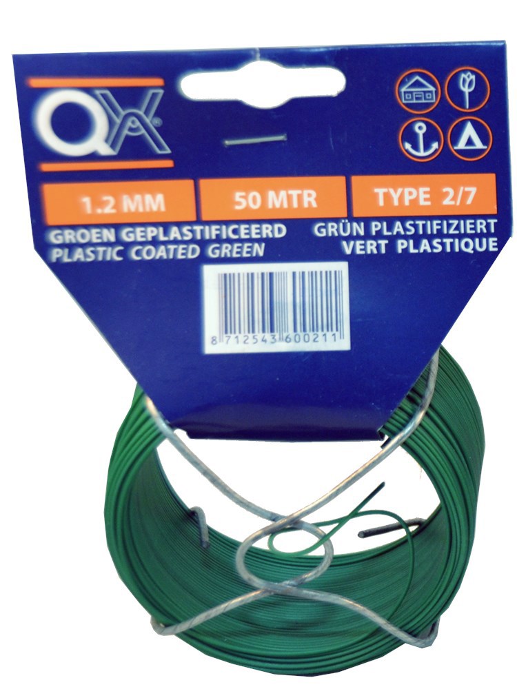 Binddraad IJzer Verzinkt Groen - 1.2MM  50M NO. 2/7
