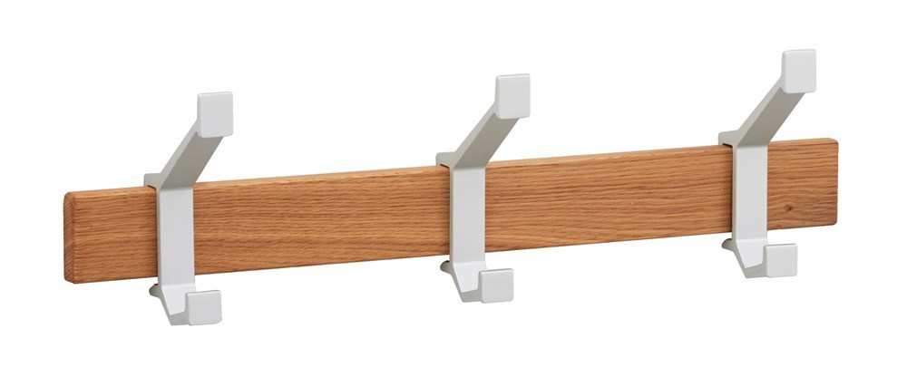 Kapstok Aluminium F1/Eikenhout Hermeta - 2680-36W 400MM