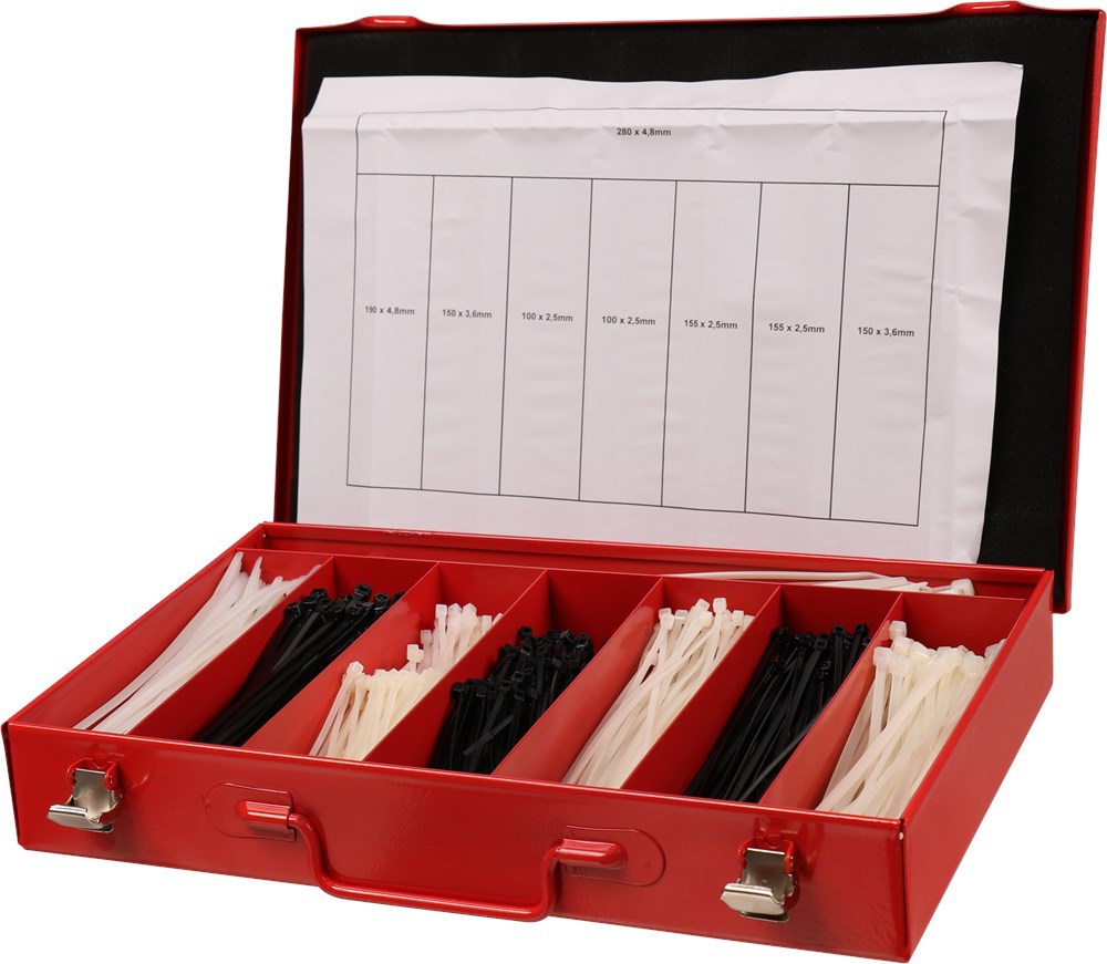 assortimentskoffer metaal rood kelfort-3