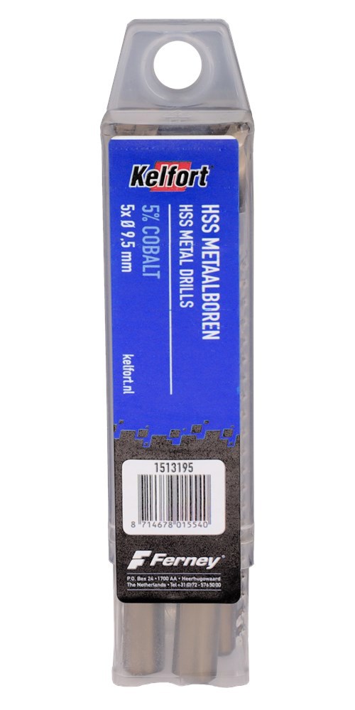 Metaalboor Hss-Co Cilindrisch Kelfort -  9.5X 81/125MM