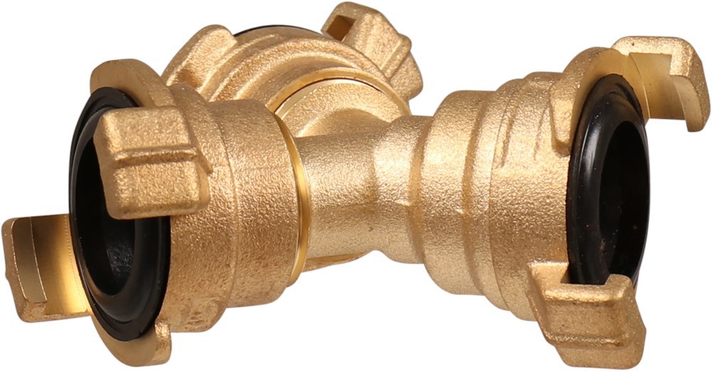 drieweg snelkoppeling geka messing-5