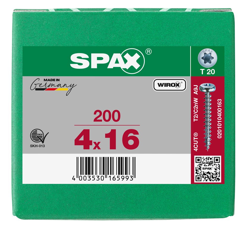 spaanplaatschroef wirox spax-6
