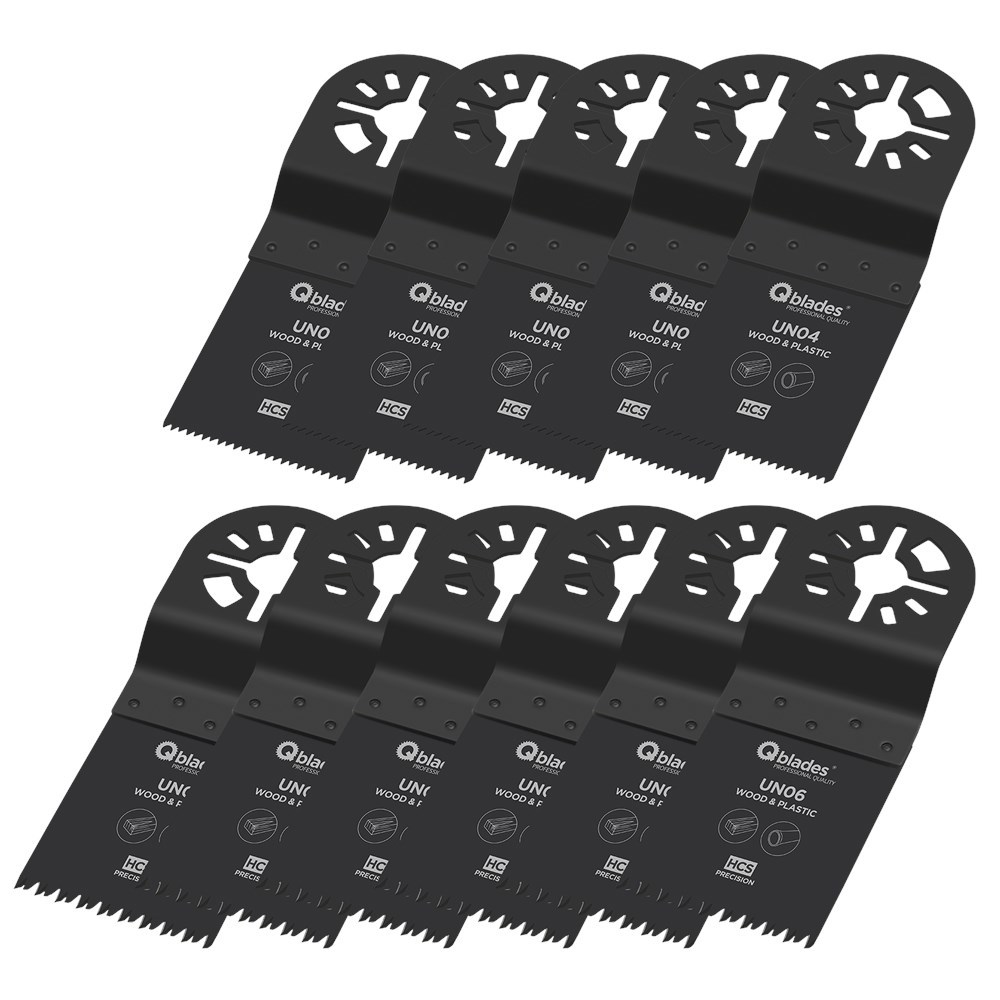Multizaagblad Standaard Qblades Ois - UN93 34X40MM SET à 10+1 ST