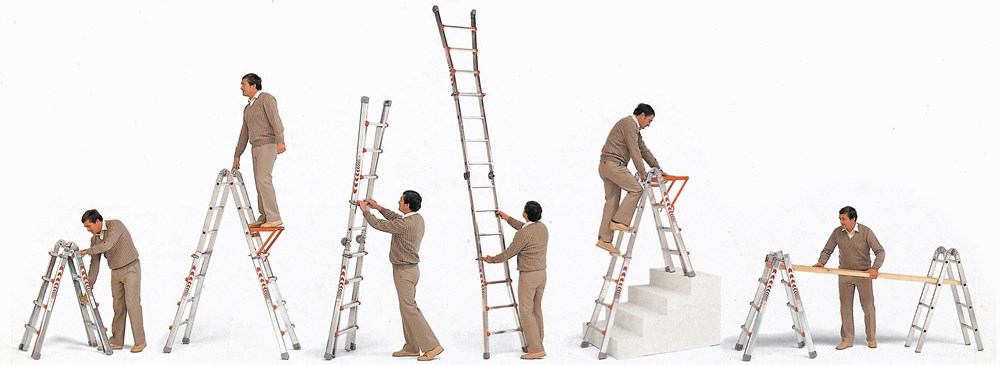 vouwladder telescoop alu.ongecoat waku-8