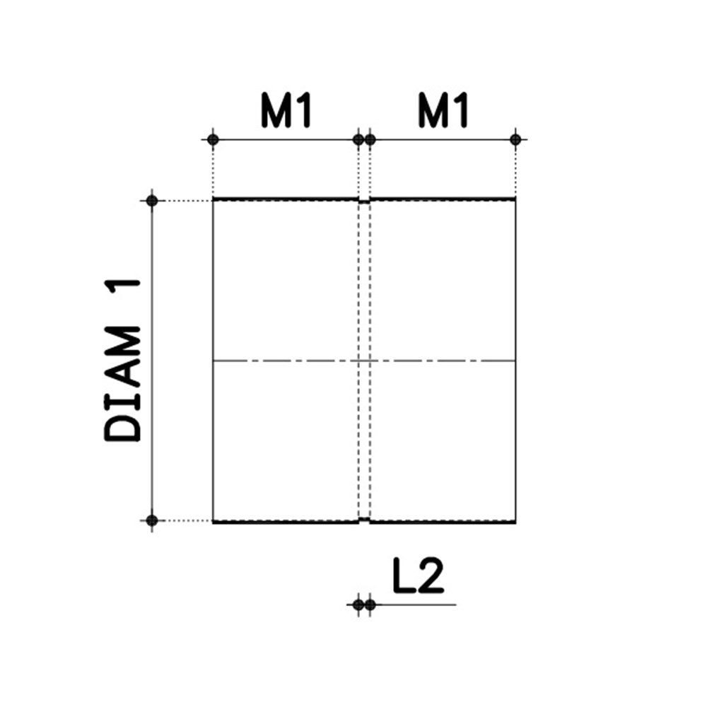 lijmmof dubbel pvc grijs rwa-3