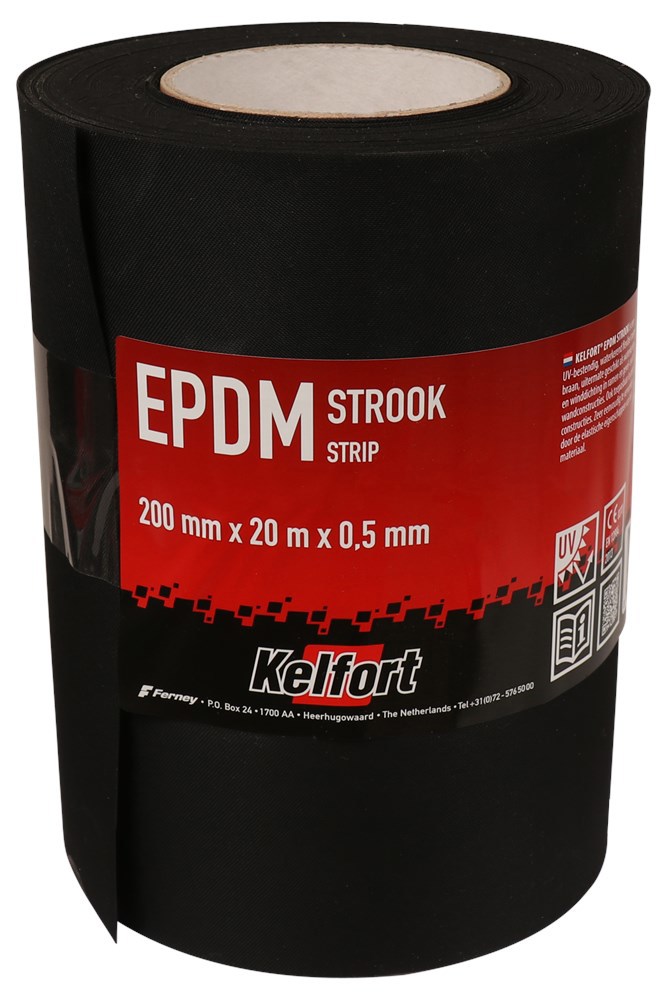 stroken epdm folie zwart kelfort