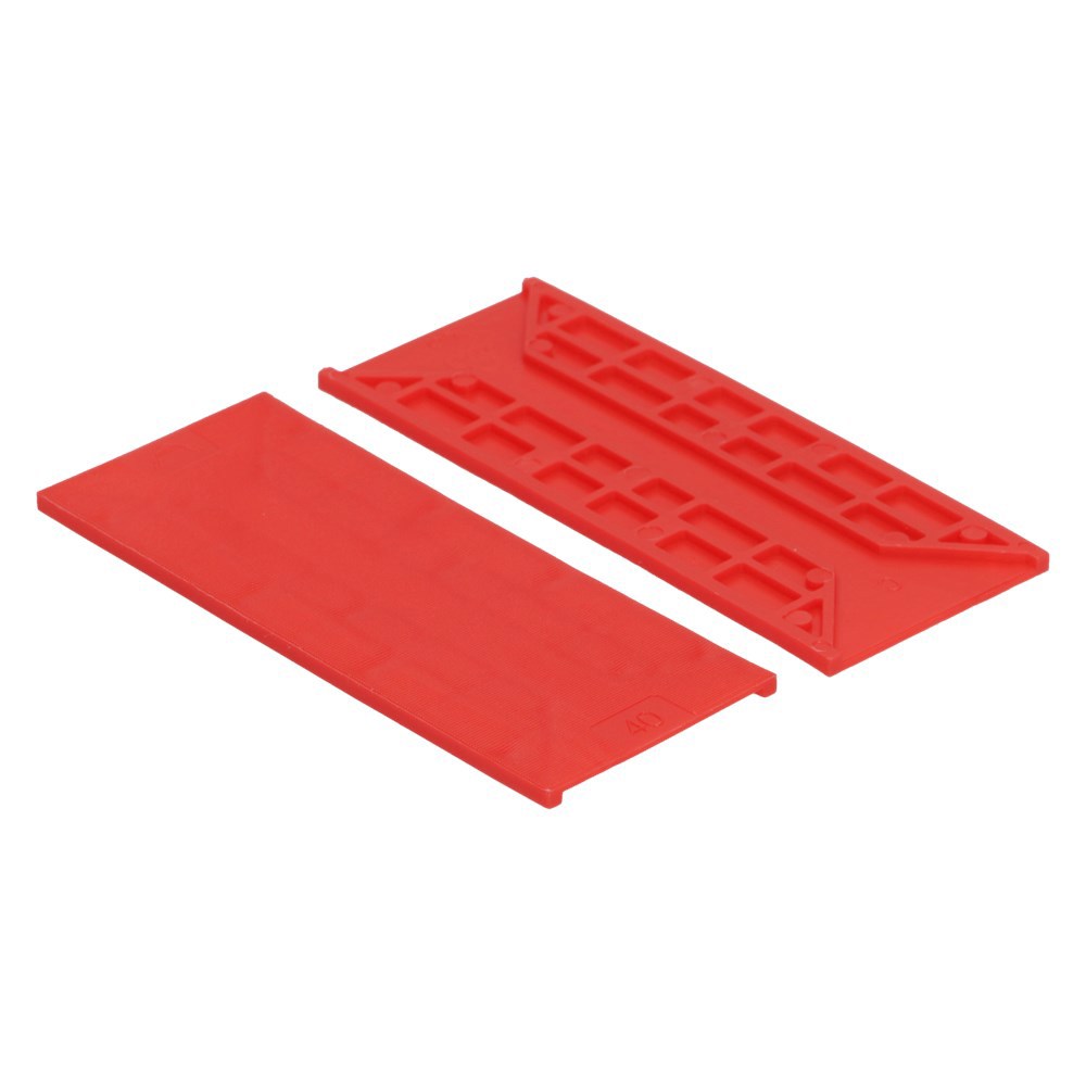 Beglazingsblokjes Tunnel Kunststof - 40X3X100MM ROOD