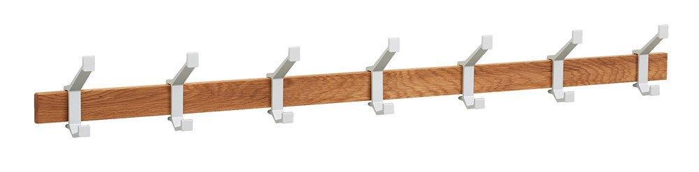 Kapstok Aluminium F1/Eikenhout Hermeta - 2684-36W 1040MM