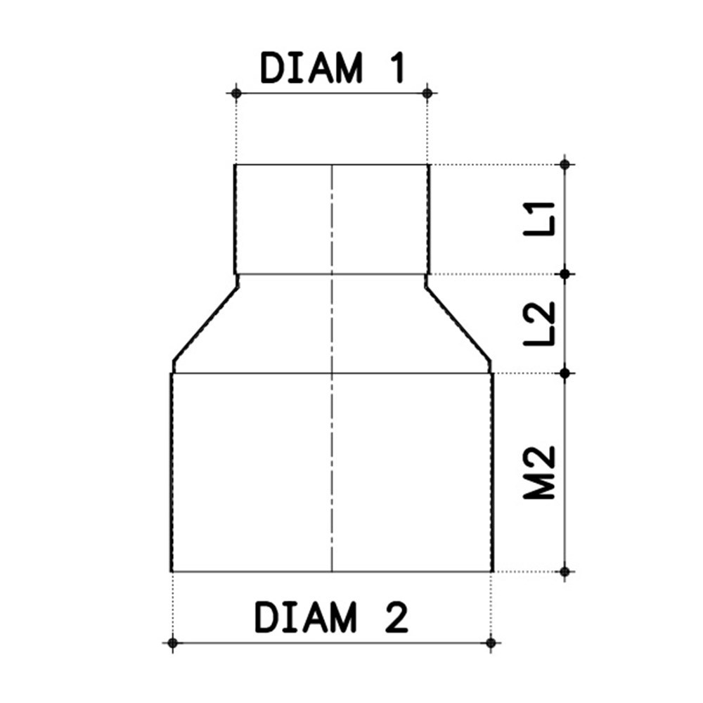 verloop pvc grijs hwa/rwa-3