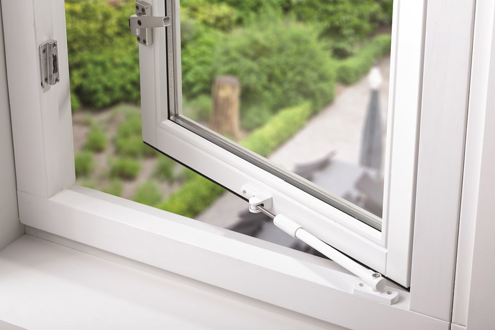 telescoop uitzetter staalwit/wit axa-4