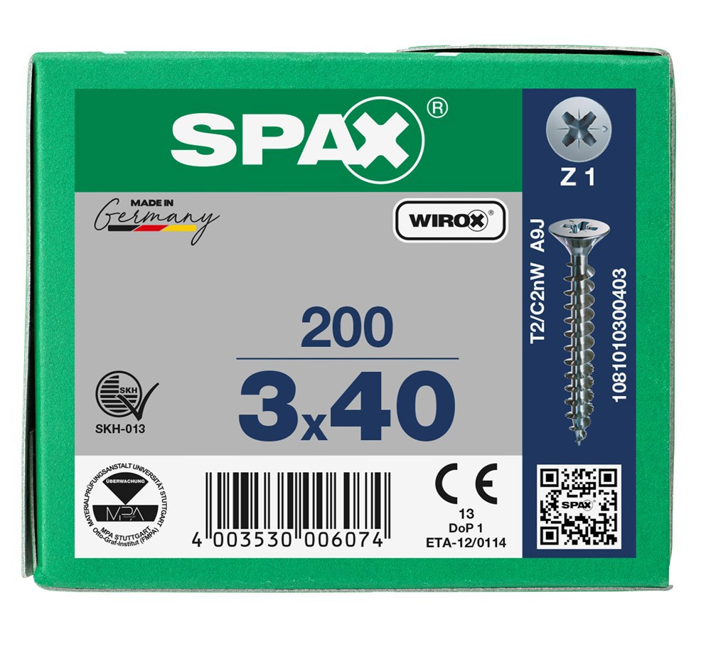 spaanplaatschroef wirox spax-6