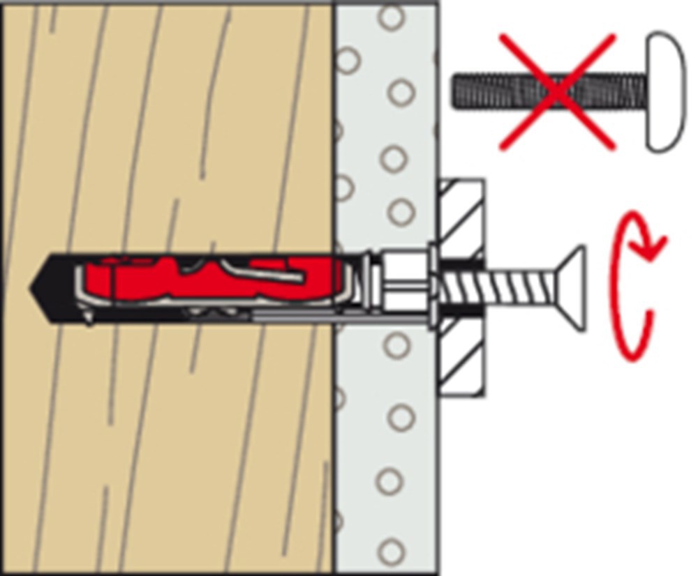 hollewandplug nylon fischer-18