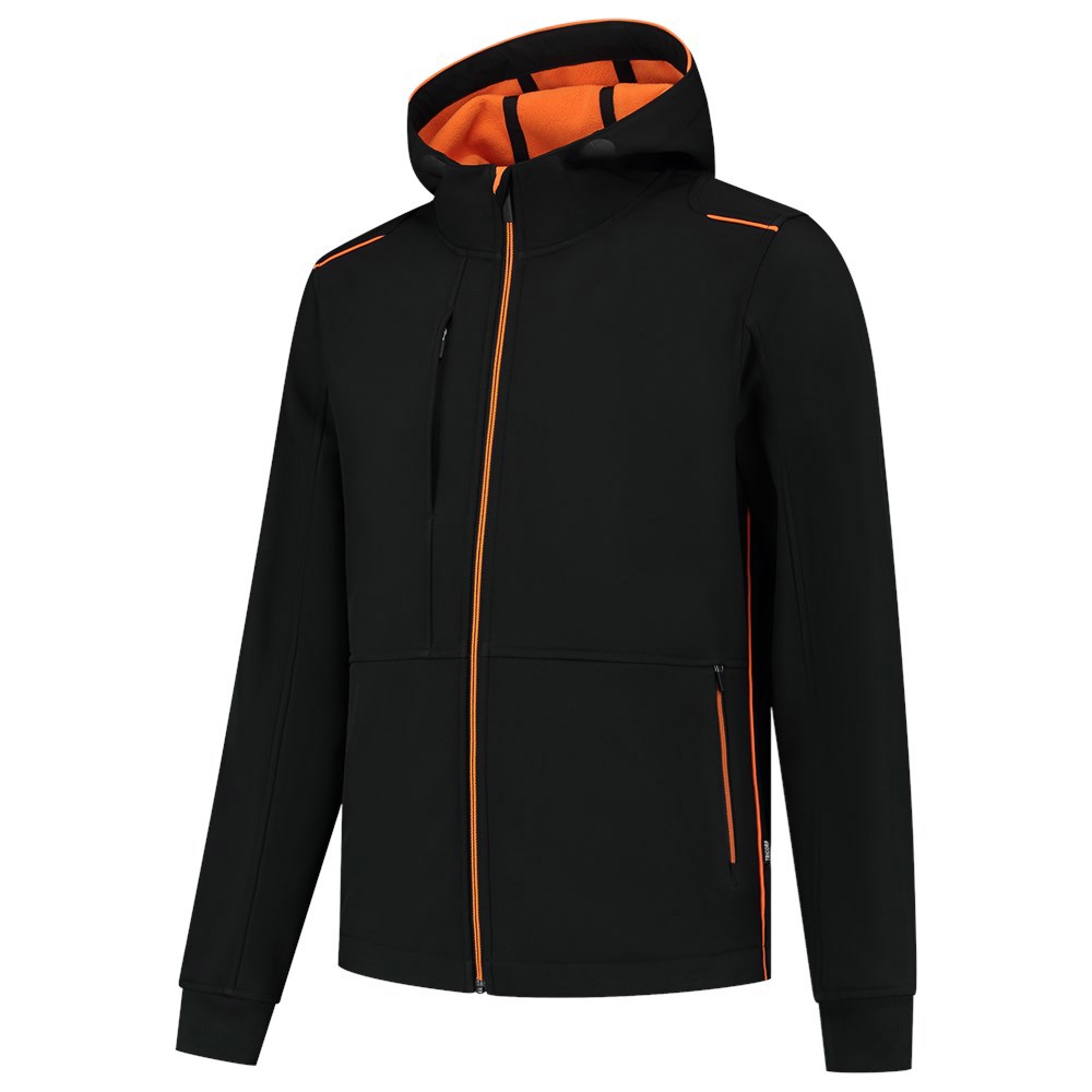Jack Softshell Bicolor Accent Tricorp - 402705 ZWART/ORANJE XXL