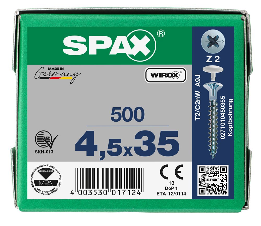 spaanplaatschroef wirox spax-6