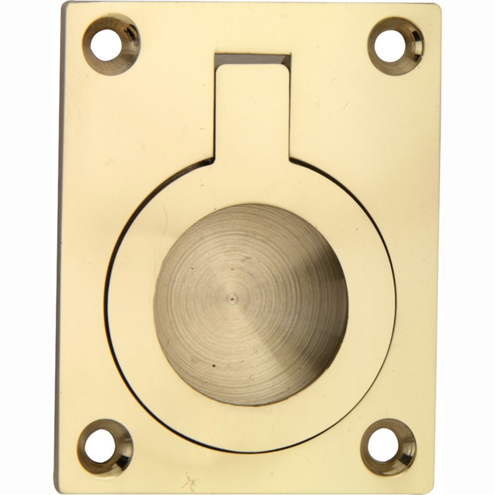 Luikring Messing Gelakt - 6906 60X47X10MM