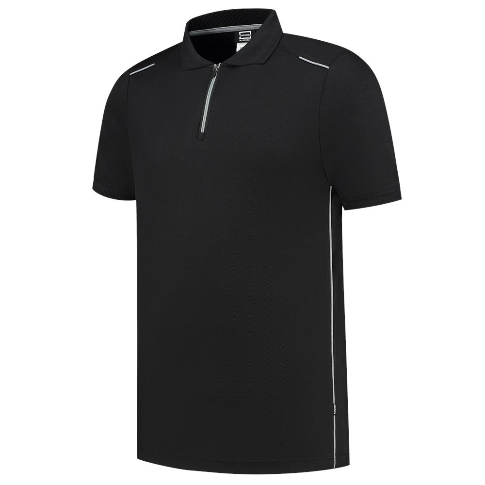 Poloshirt Bicolor Accent Tricorp - 202703 ZWART/GRIJS 4XL