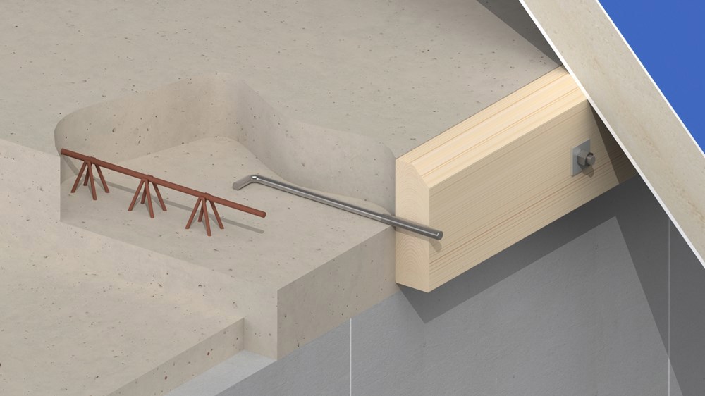 muurplaatanker met haak elvz-3