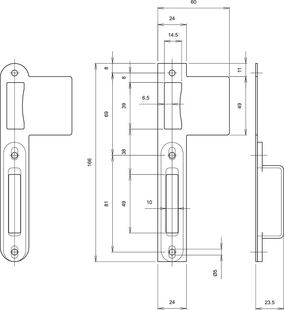 sluitkom/plaat rvs lips-3