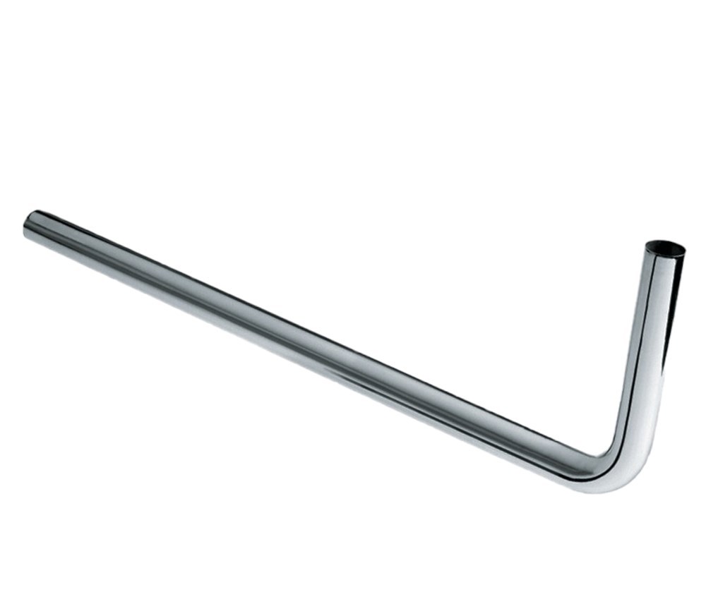 Vloerbuis Haaks Messing Verchroomd - 32X220X680MM