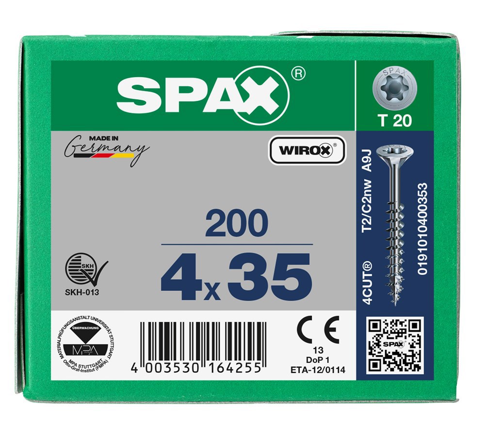 spaanplaatschroef wirox spax-6