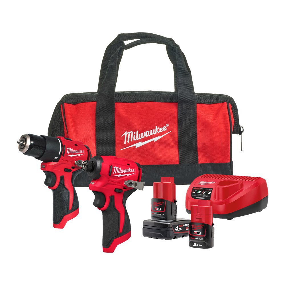 Accu Combiset Milwaukee 2.0Ah/12.0V - M12 BLPP2B-422B 12.0V