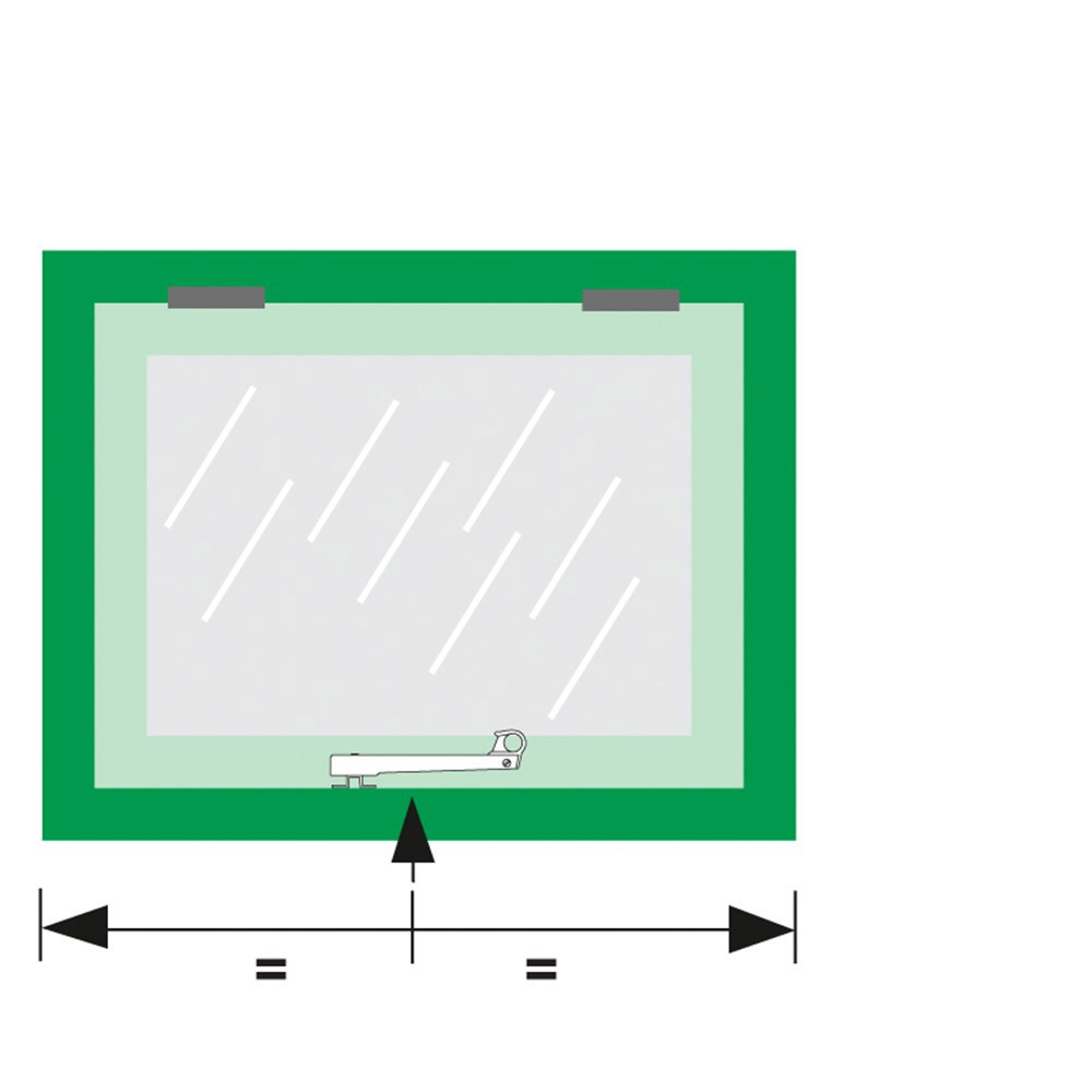 combi-raamuitzetter rvs/zwart axa-3