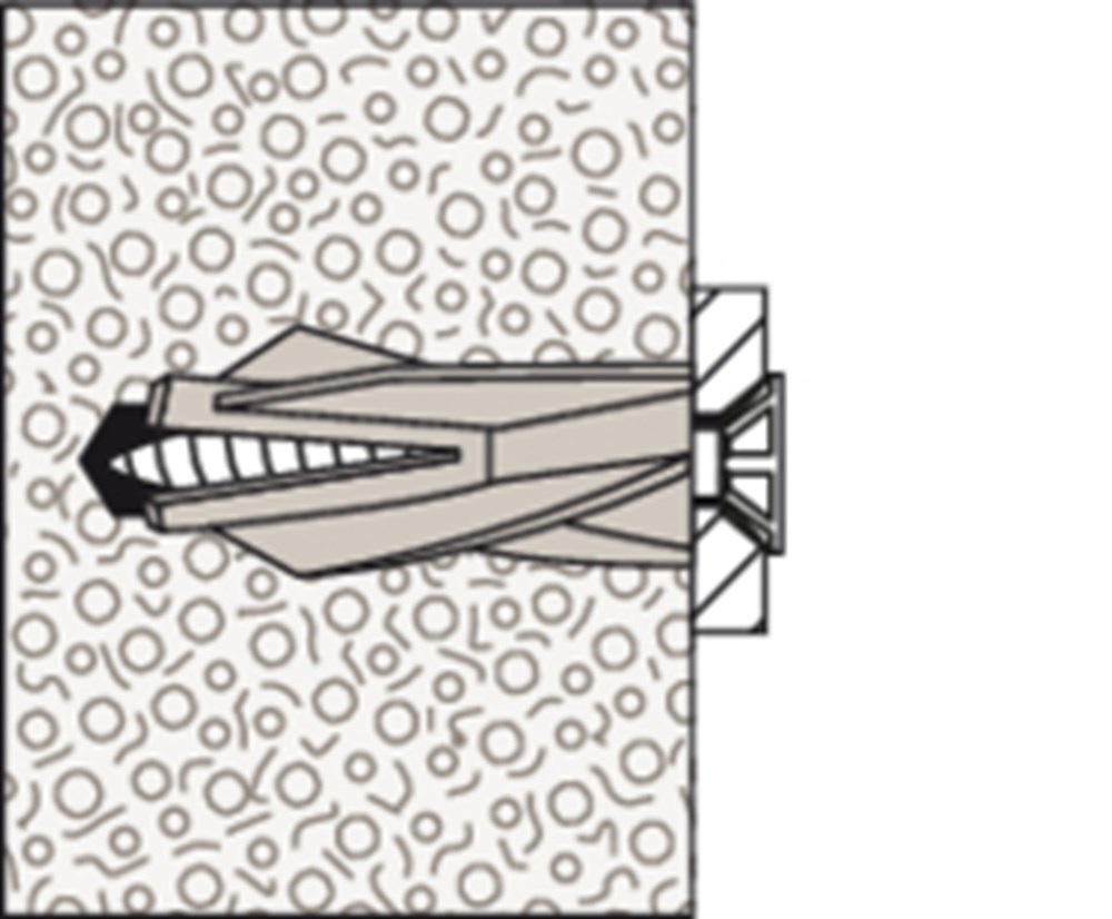 gasbetonplug nylon fischer-10