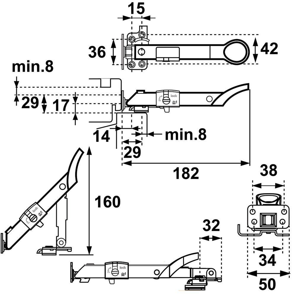 combi-raamuitzetter zwart axa-5