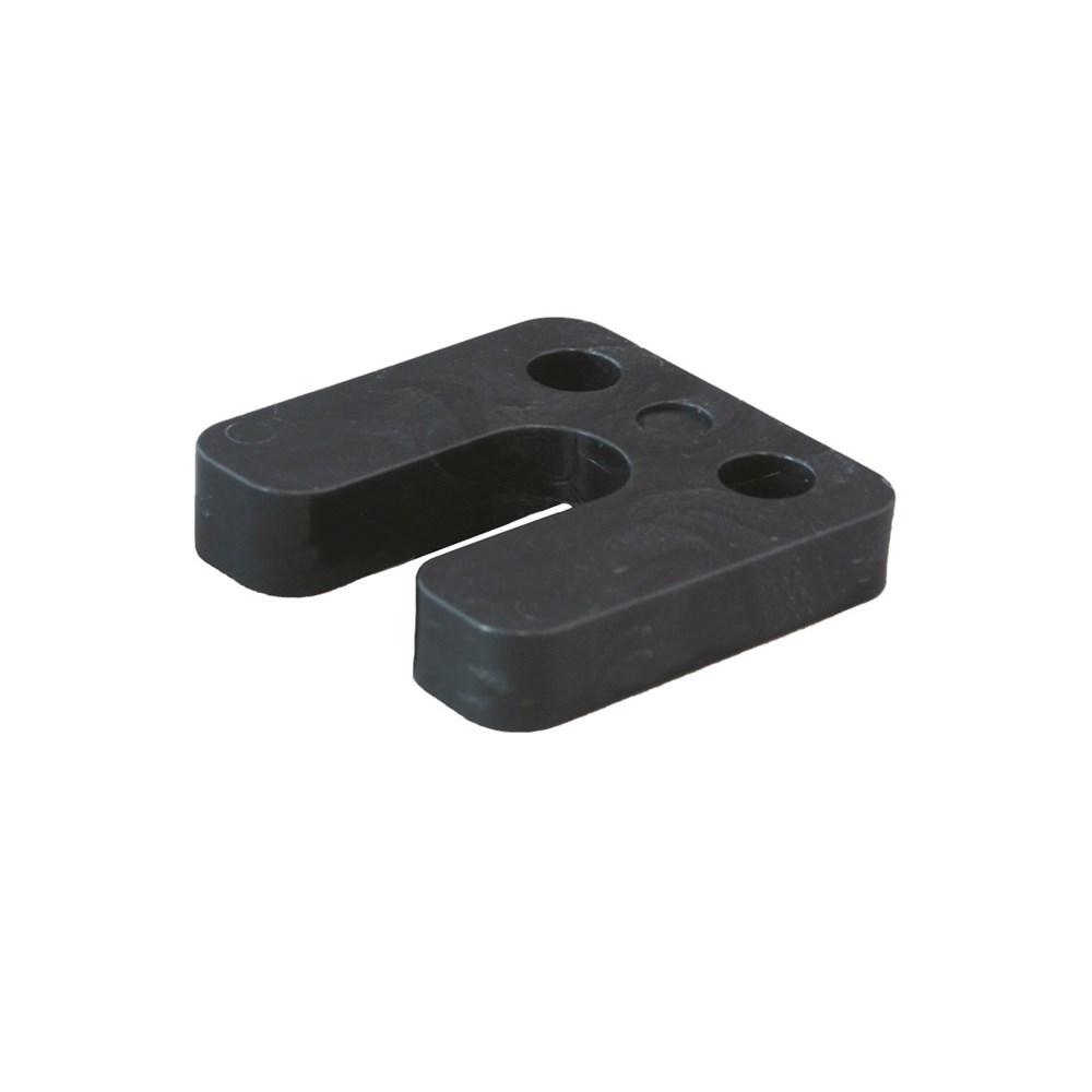 Hogedrukplaat Abs -  70X 70X10MM ZWART