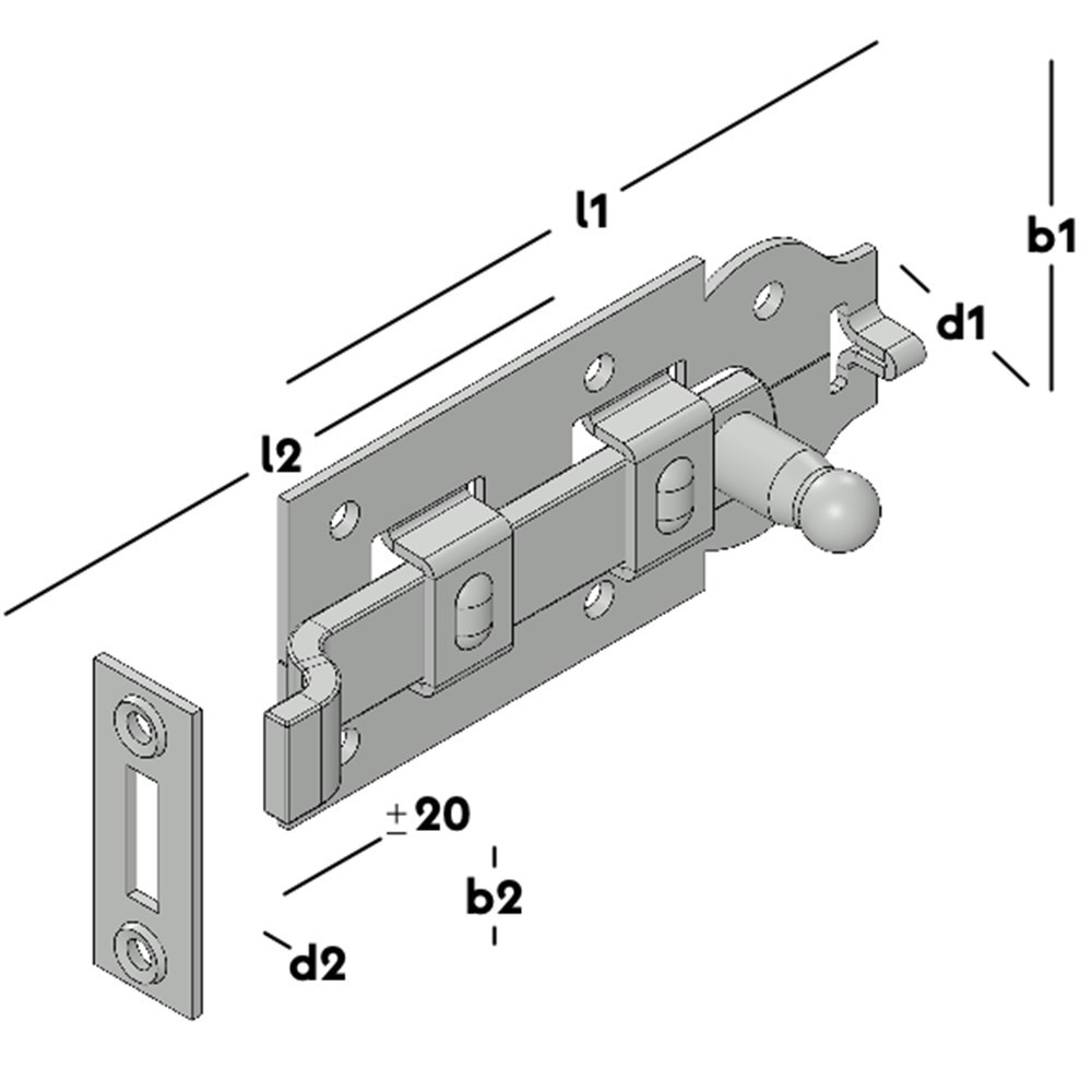 rolschuif met bocht elvz-3