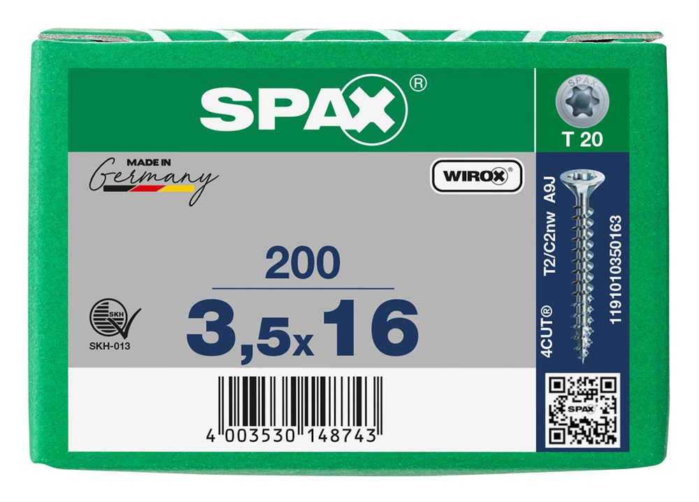 spaanplaatschroef wirox spax-6