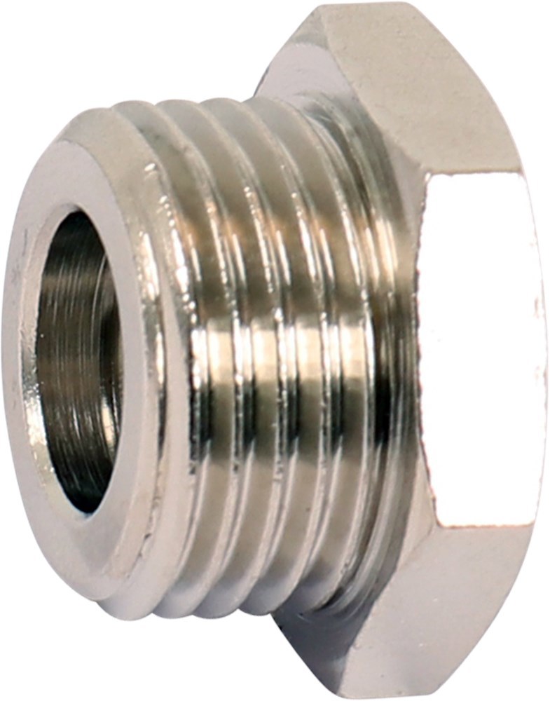 Verloopring Staal Vernikkeld Ironside - 1/2'' BU - 1/4'' BI SET à 2 ST