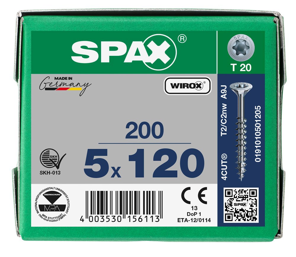 spaanplaatschroef wirox spax-6
