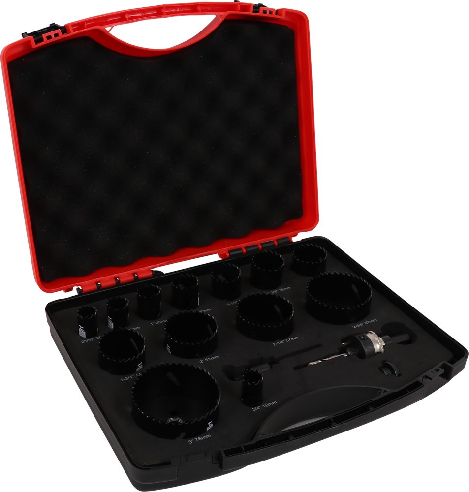 Gatzagenset Bimetaal Kelfort - 16-DELIG Ø19-76MM 'COMBI'