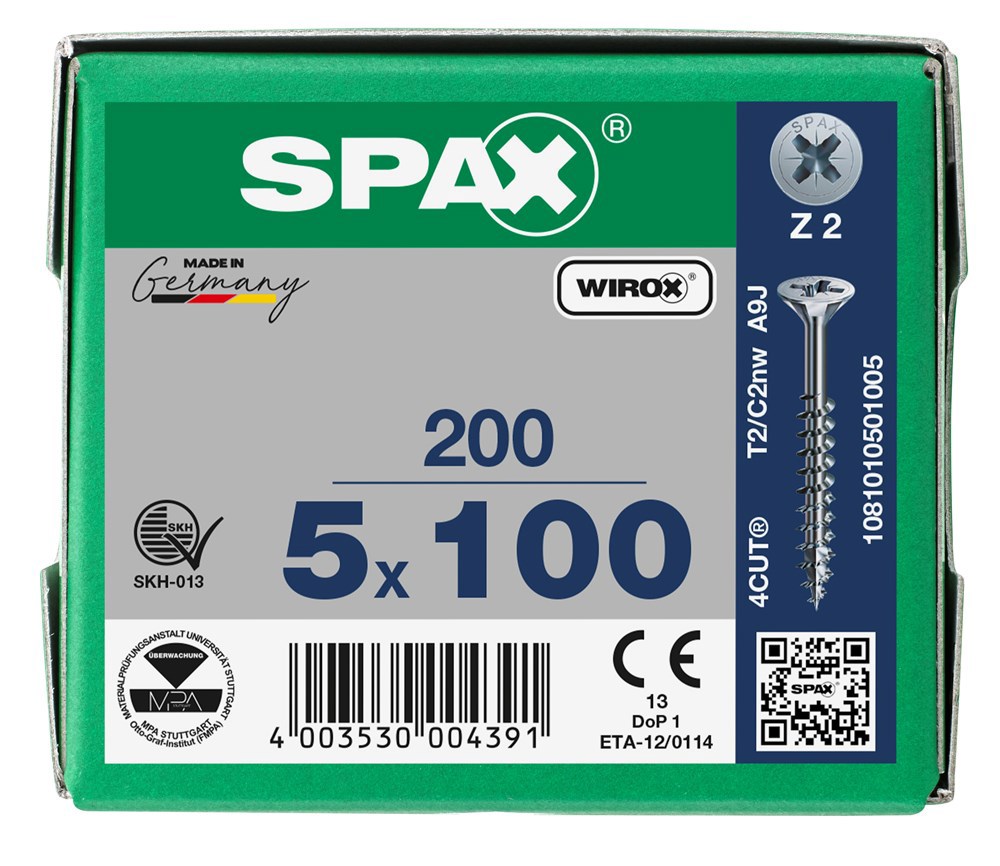 spaanplaatschroef wirox spax-6