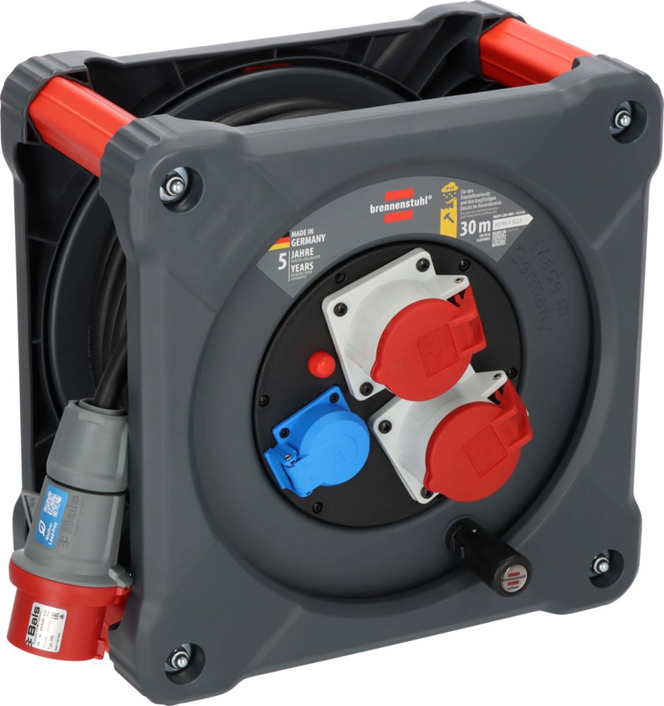 Kabelhaspel Neopreen Brennenstuhl - 3X2.50MM2  30M  IP44